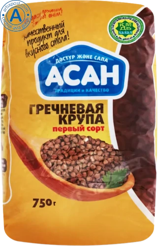 Asan buckwheat grits, 750 g