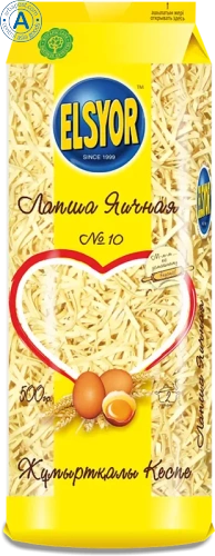 Elsyor egg noodles no. 10, 500 g