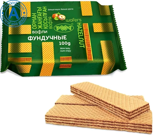 Rakhat waffles, hazelnut, 100 g