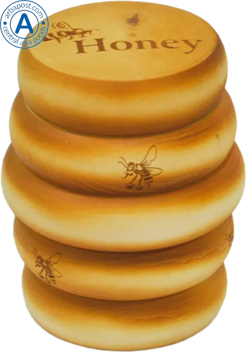 Stolichnyi natural honey in wooden beehive, 500 g