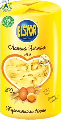 Elsyor egg noodles no. 3, 300 g
