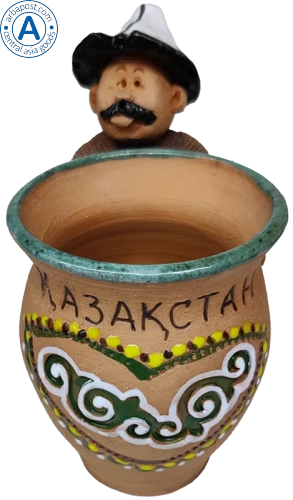 Altyn Adam man with a jug made of clay