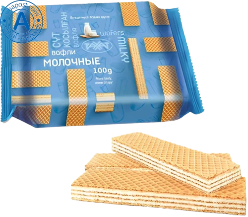 Rakhat waffles, cream, 100 g