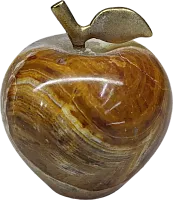 Altyn Adam apple made of onyx, brown, small