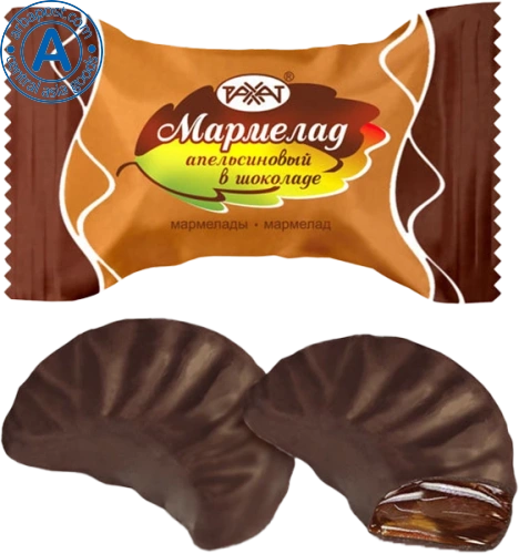 Rakhat orange marmalade in chocolate