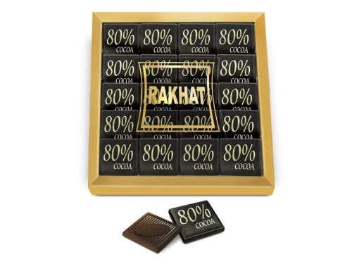 Rakhat dark chocolate bars, mini, 80% cocoa, 107 g