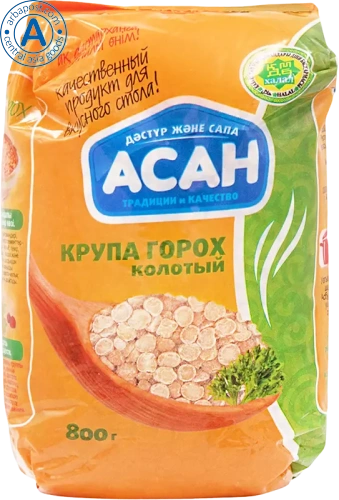 Asan split peas, 800 g