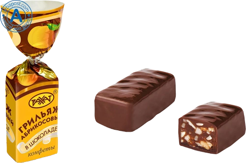 Rakhat apricot grillage in chocolate