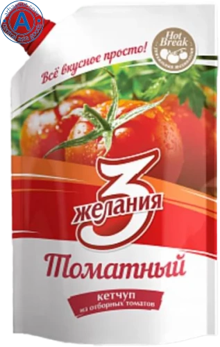 3 zhelaniya tomato ketchup, 250 g
