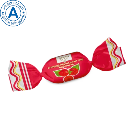 Bayan Sulu caramel candies, raspberries