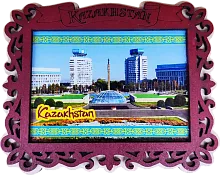 Altyn Adam magnet, Almaty, rectangular, republic square