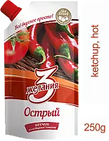 3 zhelaniya tomato ketchup, hot, 250 g