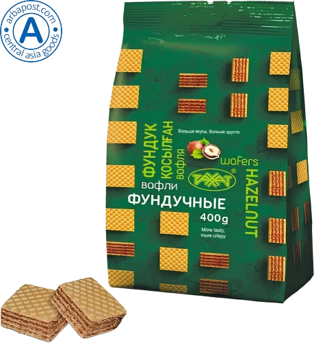 Rakhat waffles, hazelnut, mini, 400 g