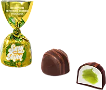 Rakhat Sary-Arka candies with green apple and banana flavor