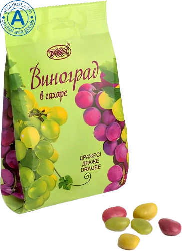 Rakhat dragee, sugar candied grapes, 150 g