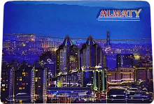 Altyn Adam magnet, Almaty, rectangular, Nurly Tau