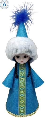 Altyn Adam doll, girl, blue, big