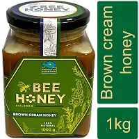 Bee Honey brown cream honey, 1000 g