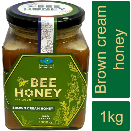 Bee Honey brown cream honey, 1000 g