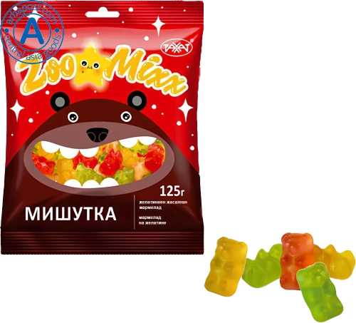 Rakhat chewing marmalade, mishutka, 125 g