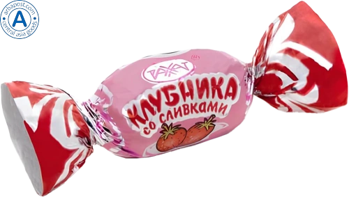 Rakhat caramel candies, strawberry and cream