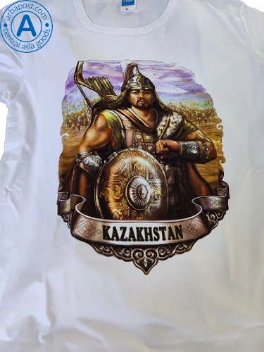 Track t-shirt, Kazakhstan, man on horse photo 2