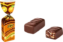 Rakhat orange grillage in chocolate