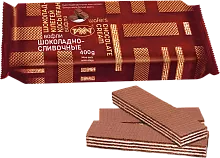 Rakhat waffles, chocolate and cream, 400 g
