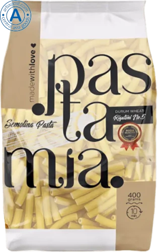 Pasta Mia rigatoni no.5 pasta, 400 g