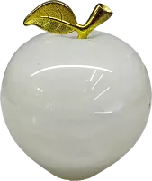 Altyn Adam apple made of onyx, white, large