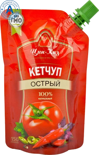Tsin Kaz tomato ketchup, hot, 150 g