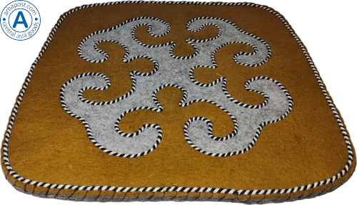 Altyn Adam chair cushion made of felt, brown photo 3