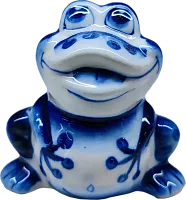 Altyn Adam figure made of ceramic, frog