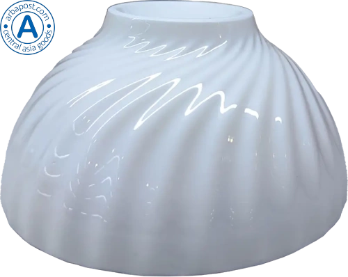 Altyn Adam bowl made of ceramic, round, blue-light blue-white photo 3