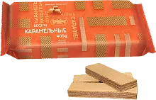 Rakhat waffles, caramel, 400 g