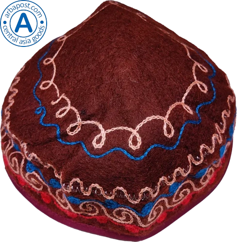 Altyn Adam children's vest and cap made of felt, violet photo 5