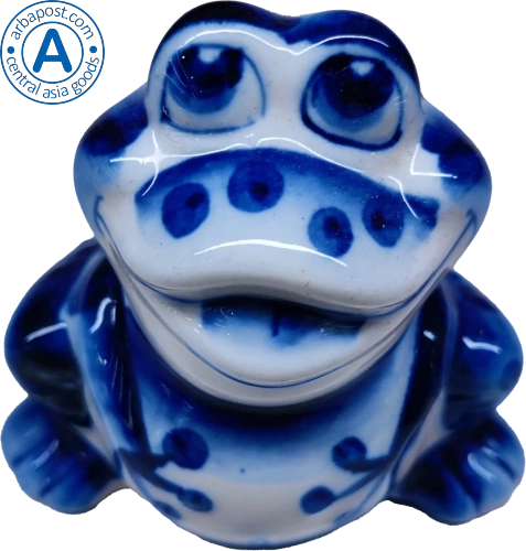 Altyn Adam figure made of ceramic, frog photo 2