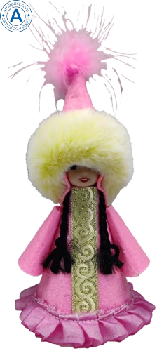 Altyn Adam doll, girl, pink, small