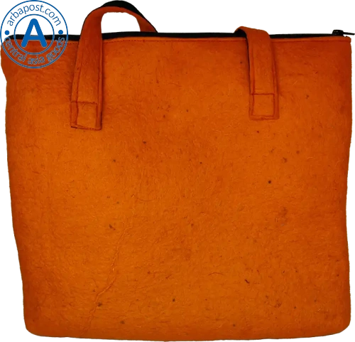 Altyn Adam bag made of felt, orange photo 2