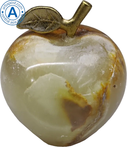 Altyn Adam apple made of onyx, brown, small photo 2